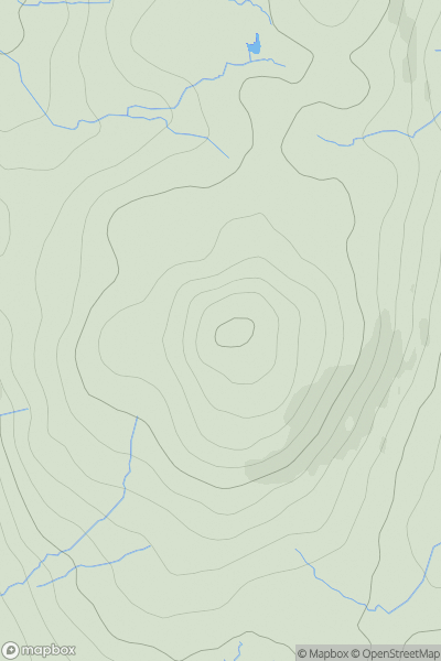 Thumbnail image for High Seat [Lake District C&W] showing contour plot for surrounding peak